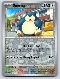 Snorlax 136/167 Uncommon Twilight Masquerade Pokemon Reverse Holo Near Mint - Image 1