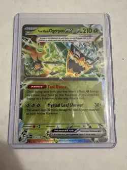 Teal Mask Ogerpon ex 012/131 Prismatic Evolutions Double Rare Pokemon TCG - Image 1
