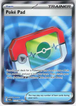 Poke Pad 113/088 Ultra Rare Perfect Order Pokemon Holo Near Mint - Image 1