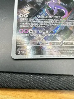 Pokemon TCG Mewtwo SVP052 Black Star Promo - Minor crimp error - Image 2