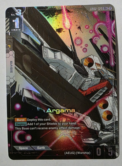 Gundam Card Game Argama GD02-129 R+ Alt Art Dual Impact - Image 1