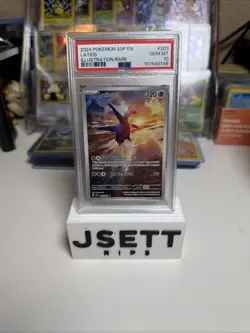 Pokemon Latios Full Art Holo TCG Card 203/191 SV08 Surging Sparks PSA 10 - Image 1