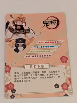 Demon Slayer Holo Foil Premium Trading Anime Card SSP Zenitsu Super Short Print - Image 2