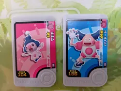 Mime Jr. Mr. Mime Frienda Pokemon Card Japanese Pick Tag Tip - Image 1
