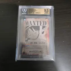 BGS 9.5 Monkey D.Luffy OP13-118 Wanted English One Piece OP13 - Image 3