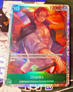 One Piece Card Game Carte Holo Shanks OP13-028 SR FR NM - Image 1