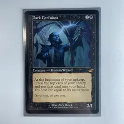 Dark Confidant (Retro Frame) #323 Ravnica Remastered RVR Magic MTG LP - Image 1