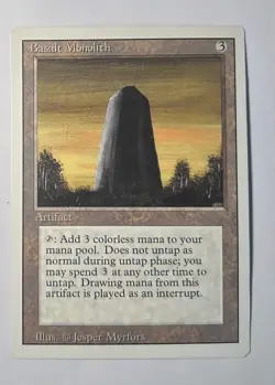 Basalt Monolith - Revised Edition (3rd Edition, 3ED) 1994 - MTG Uncommon NM - Image 1