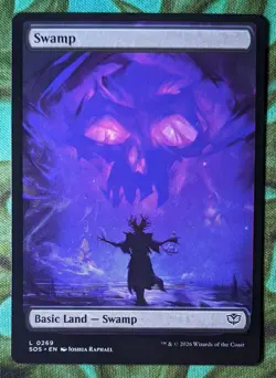 x1 NM - Swamp 0269 FULL ART Secrets of Strixhaven - Image 1