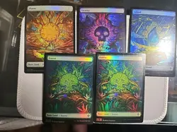 Dominaria United Foil Stained Glass Lands NM - Image 1
