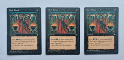 MTG Dark Ritual x3, Ice Age, Interrupt, Common, LP, Vintage - Image 1