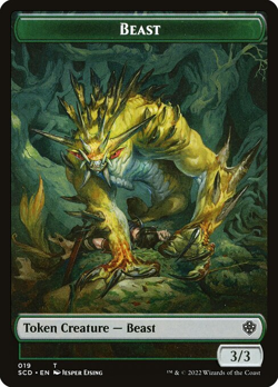 Beast Double-Sided Token - Starter Commander Decks (SCD) - Image 1