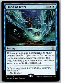 Flood of Tears 104 Commander: Innistrad: Crimson Vow Magic: The Gathering NM - Image 1