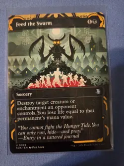 Feed the Swarm Secrets of Strixhaven Extended Art SoS MTG NM Uncommon - Image 1