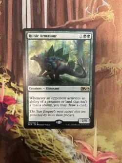 Runic Armasaur - Core Set 2019 - Near Mint MTG - Image 1