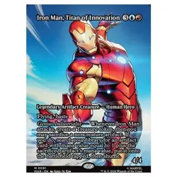 MTG - Marvel Super Heroes - Iron Man, Titan of Innovation - 0091 - FOIL - Image 1