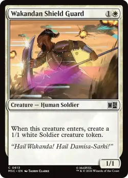NM Wakandan Shield Guard, MTG, Super Heroes, Magic the Gathering, 613 - Image 1