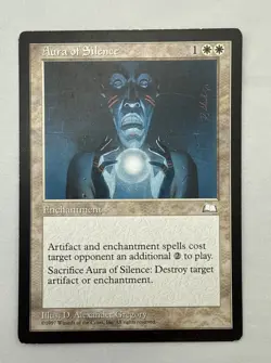 Aura of Silence x1 MTG Weatherlight 1x Magic Good Moderate Play - Image 1