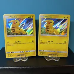 Pikachu (Water Web Holo) 28/73 NM x3 LP x1 Shining Legends Special Card Pokemon - Image 2
