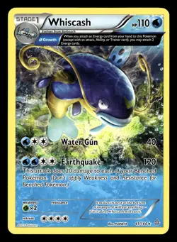 Whiscash 41/160 Rare Primal Clash Pokemon Card - Image 2