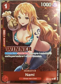 Nami (Tournament Pack Vol. 3) [Winner] ST01-007 One Piece Promotion Cards Foil - Image 1