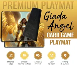 Card Game Playmat - Stitched Edge - Perfect for MTG Commander Decks Giada Angel - Image 3