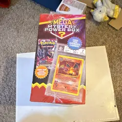 MEGA Pokemon Mystery Power Box 5 Booster Packs, 1 Oversized Card Tin - Image 4