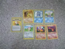 Lot of 7 Pokemon Cards Older Cards non Holo Rare and WOTC - Image 1