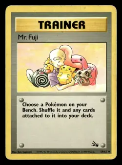 Mr. Fuji 58/62 Unlimited Uncommon Fossil Pokemon Card - Image 2