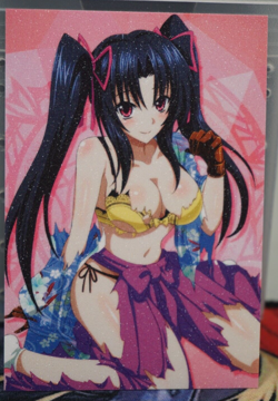 Serafall Leviathan High School DxD Sexy Waifu Textured Custom Card - Image 1