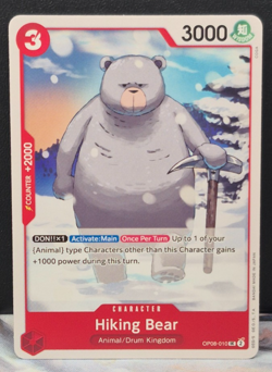 Hiking Bear OP08-010 Two Legends One Piece Near Mint NM Card Uncommon CCG UC Red - Image 1