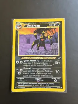 Pokemon TCG Neo Discovery Umbreon Card 32/75 Non Holo Rare MP - Image 1