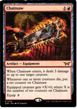 Chainsaw 128 R Duskmourn: House of Horror NM MTG - Image 1