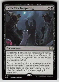 Cemetery Tampering Rare Commander: Duskmourn: House of Horror 135 MTG NM 2024 - Image 1
