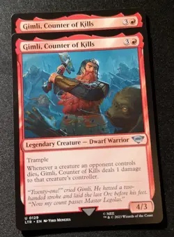 Gimli, Counter Of Kills X2 - LTR - MTG - EN - NM - 0129 - Image 1