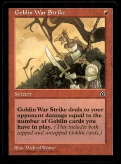 Goblin War Strike LP Light Play Portal Second 2nd MTG [5531] - Image 1