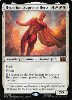 Hyperion, Supreme Hero 599 Commander: Marvel Super Heroes MTG NM/M - Image 1