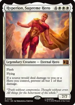Hyperion, Supreme Hero 599 Commander: Marvel Super Heroes MTG NM/M - Image 3