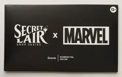 MTG SECRET LAIR DROP SERIES • STORM RAINBOW FOIL • MARVEL • FACTORY SEALED - Image 1