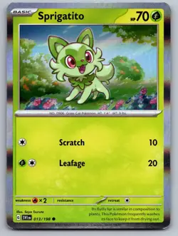 Sprigatito 013/198 Holo Promo Scarlet & Violet Pokemon Holo Near Mint - Image 1
