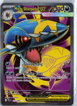 Mega Sharpedo ex 113/094 Ultra Rare Phantasmal Flames Pokemon Holo NM/M - Image 1