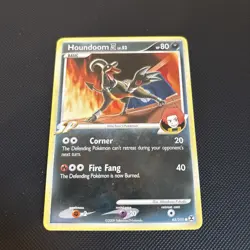 Pokemon TCG Card Houndoom Lv.52 Rising Rivals 65/111 2009 non holo - Image 1