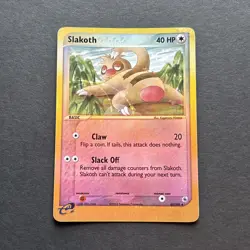 Pokemon Slakoth Reverse Holo 45/109 Ruby and Sapphire HP BINDER fast shipping - Image 2