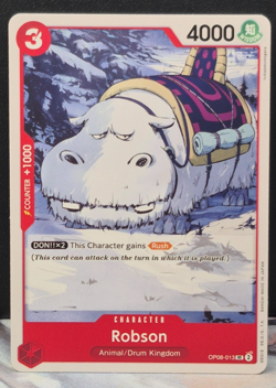 Robson OP08-013 Two Legends One Piece Near Mint NM Card Uncommon CCG UC Red - Image 1