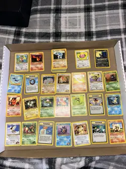 120+ vintage WOTC pokemon cards! rares 1st edition more!! shadowless, damaged C9 - Image 1