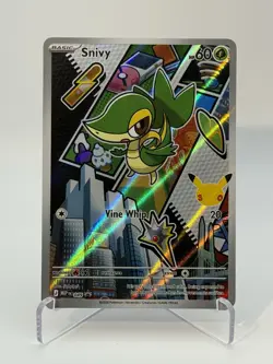 Series 2 Pokemon First Partner Illustration Snivy 049 Black Star Promo Holo - Image 1