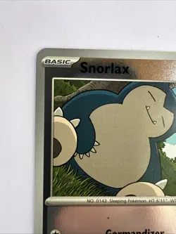 #33 Snorlax 063/088 Pokemon GO Reverse Holo Rare English 160 HP Basic Nintendo - Image 2