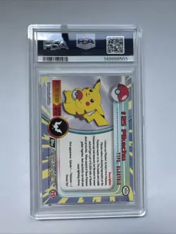 1999 Topps Pokemon T.V. Pikachu Non Holo #25 – PSA 9 (MINT) - Image 2