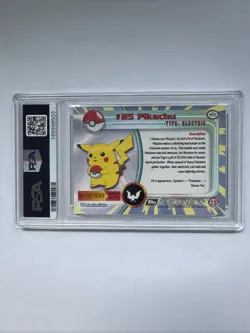 1999 Topps Pokemon T.V. Pikachu Non Holo #25 – PSA 9 (MINT) - Image 3