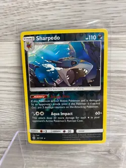 Pokemon Sharpedo 82/149 Sun And Moon Set Reverse Holo Rare - Image 1